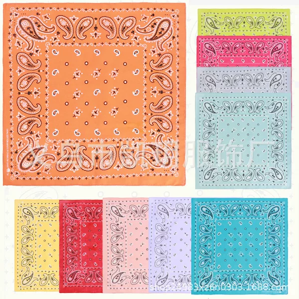 Cross-border leaf printing pure cotton hip hop outdoor riding sweat-proof hip hop Hip Hop Hip Hop scarf pet triangle towel