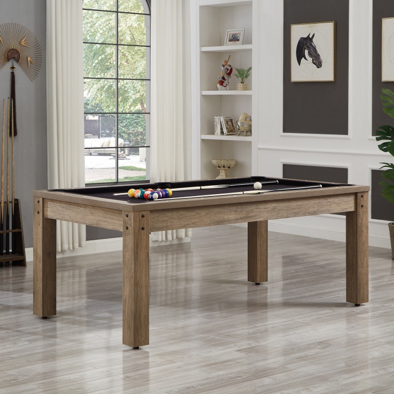 Mesa de billar para el hogar Mesa de billar interior Mesa de ping pong tres en uno multifuncional Mesa de comedor Mesa de billar americano Entretenimiento familiar