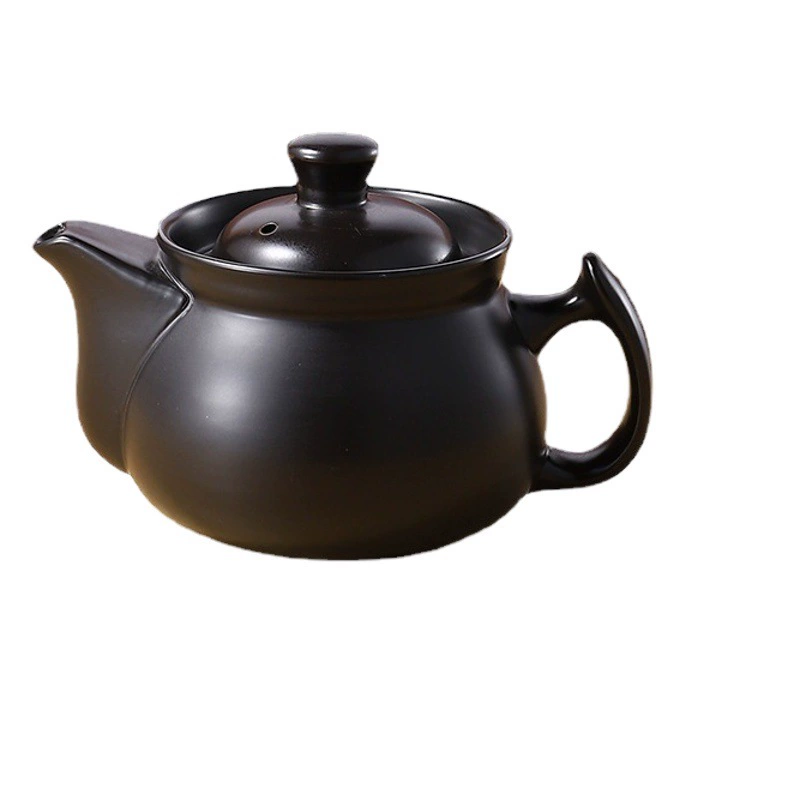 Глиняный горшок традиционной китайской медицины бытовой газовый керамический горшок медицины открытое пламя высокотемпературный консервированный горшок бытовой утолщенный горшок для отвара