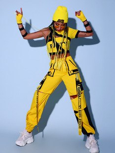 Meisapin Jazz Dance Costume Female Jazz Practice Clothes Hip-Hip Dance suit Dancing Clothes Korean Dance Women's Troupe Costume
