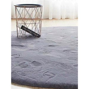 Imitation Rabbit Fur Round Carpet Ins Style Accessible Luxury Thickeneded Living Room Coffee Table Blanket Plush Dressing Table Bedroom Bedside Mat