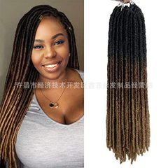 ストレートジプシーfaux locsアフリカstraight gypsy locs 18inch