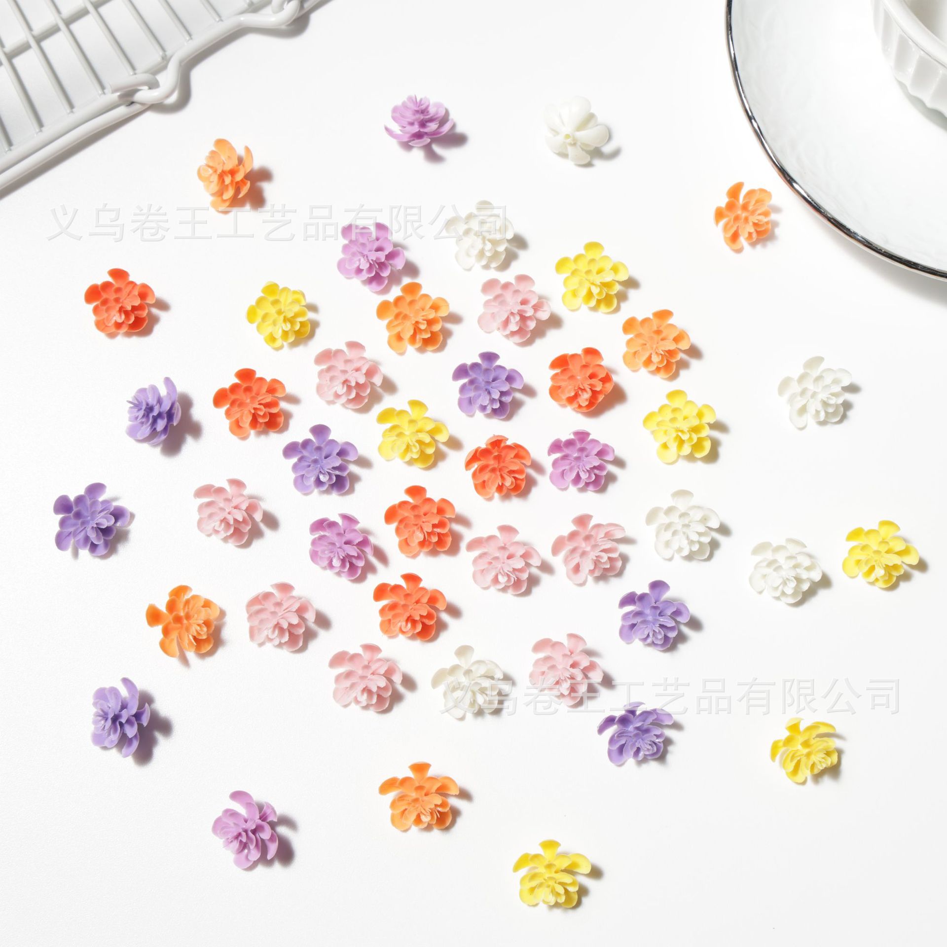 仿真多层水草小花DIY 手工材料插花花盒制作头饰发饰服装辅料配件