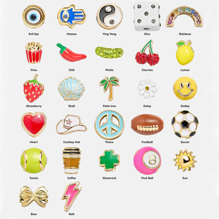 Cross-border European and American fashion simple and cute commuting versatile small pendant diy necklace ins style bead bracelet