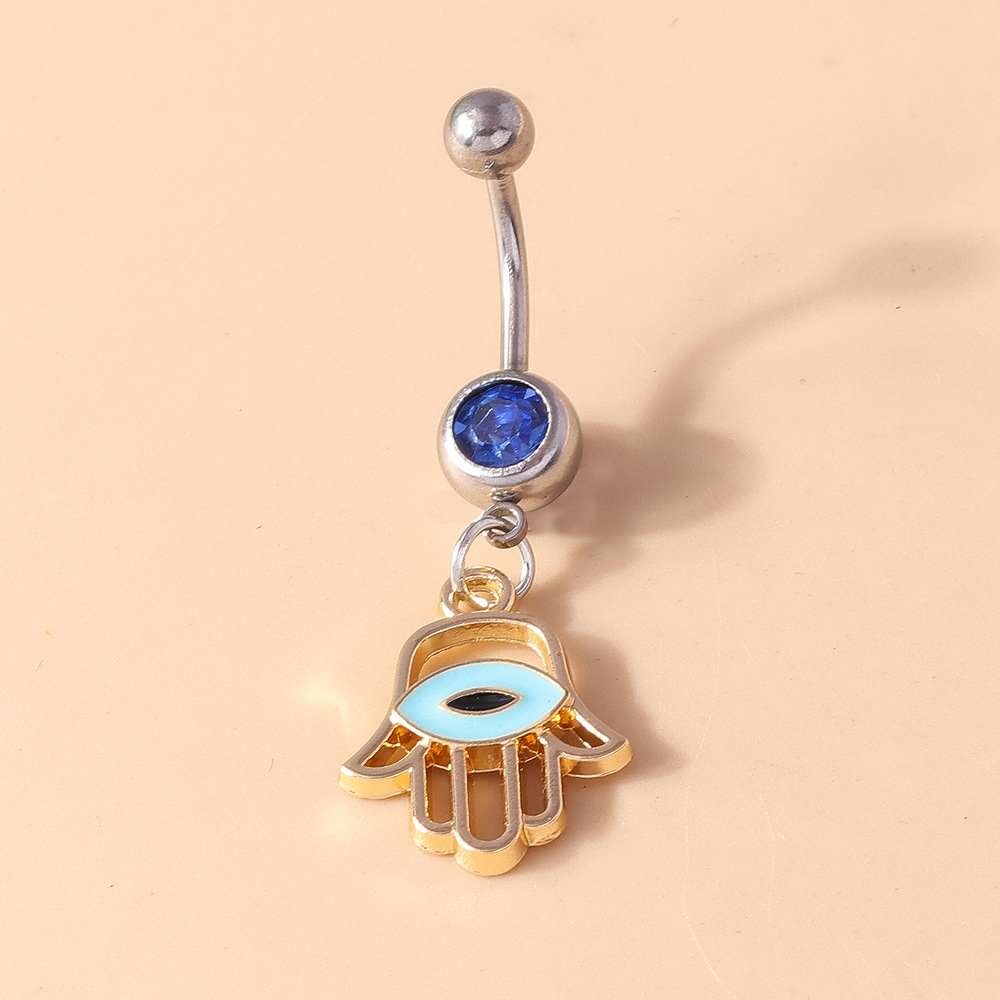 Devil's Eye Belly Button Ring Elegant Navel Piercing For Women_voghion.com