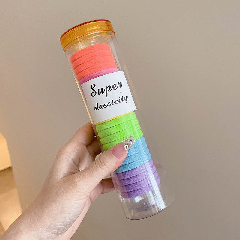 2025 nuevo estilo simple y versátil banda para el cabello sin costuras diadema duradera y de alta elasticidad que no daña el cabello coleta gruesa cuerda para el cabello sombreros