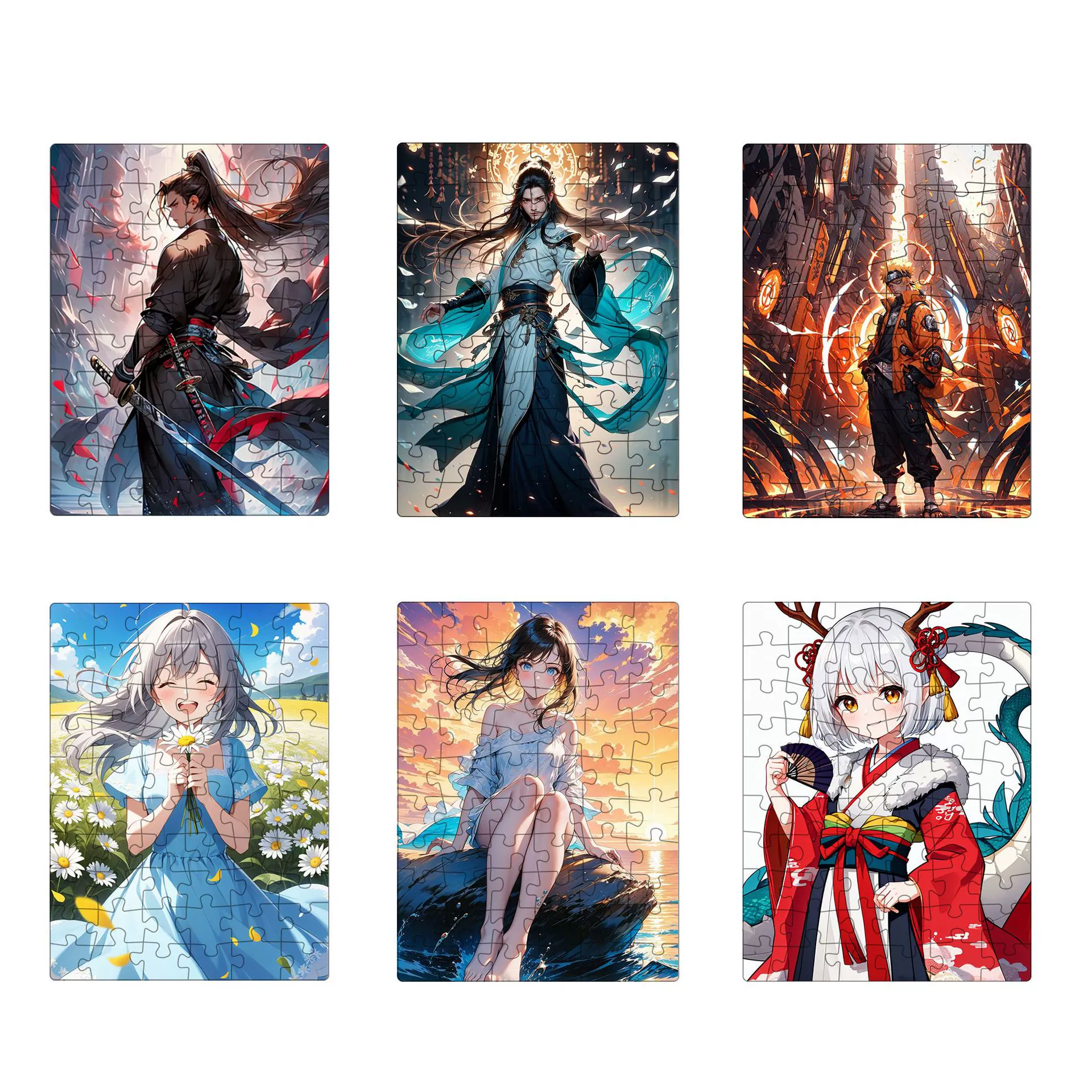 Изысканная подарочная упаковка аниме фоторамки головоломки двухмерный стиль