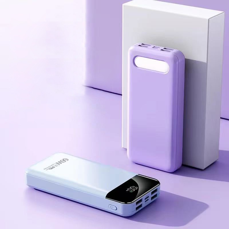 Fuente de alimentación portátil conveniente al aire libre carga rápida bidireccional lámpara LED de gran capacidad 66W / PD20W carga rápida fabricantes en stock