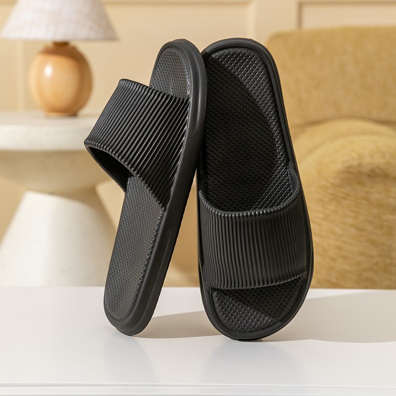 Eva zapatillas de baño casero pisar mierda sensación anti-deslizante anti-odor para hombres en el hogar interior de verano baño mujer PVC