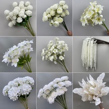 辛吉婚庆白色花材婚礼装饰假花摆件花艺婚礼堂背景墙插花吊顶装饰