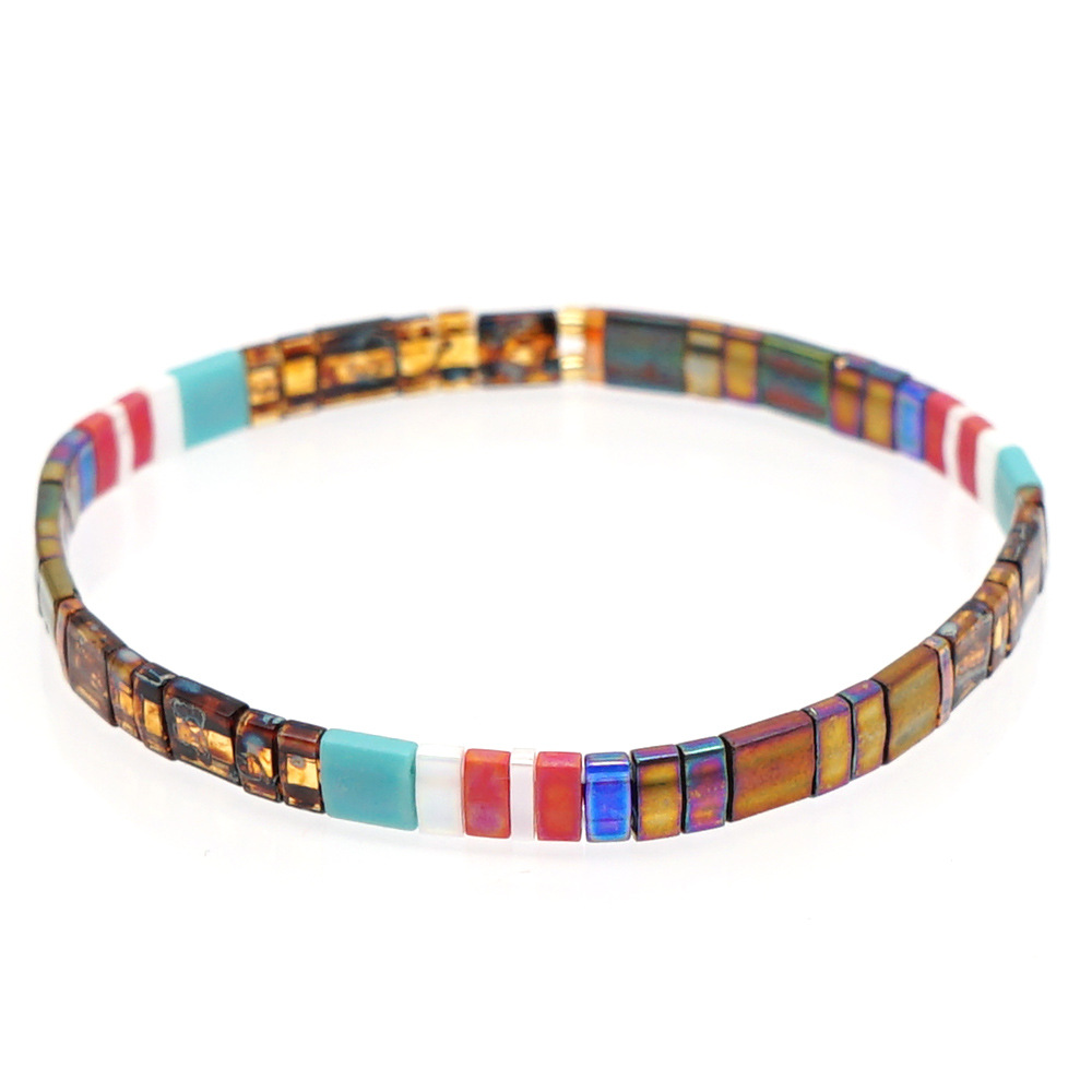 Nihaojewelry Wholesale Jewelry Simple Bohemian Multi-layered Woven Gold Beads Bracelets display picture 35