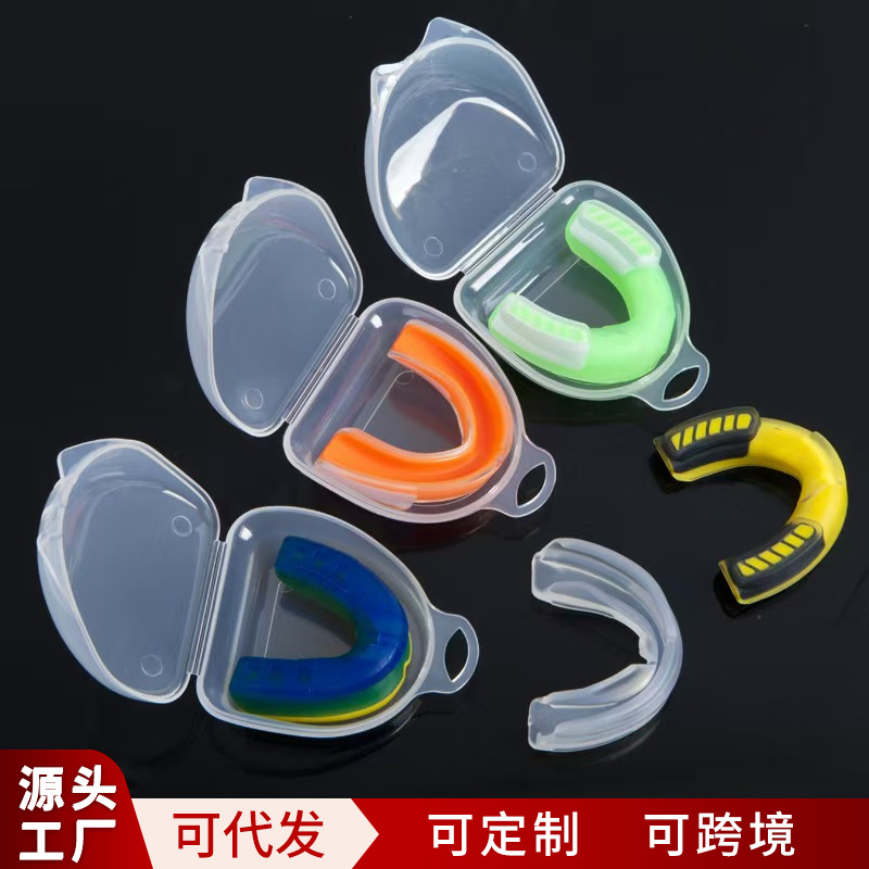Mouthguard Boxing Mouthguard for Adults and Children, Universal Basketball Fighting Boxing Mouthguard, Chewable Sports Protective Equipment