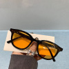 Tide, fashionable yellow sunglasses, glasses solar-powered, 2022 collection, Korean style