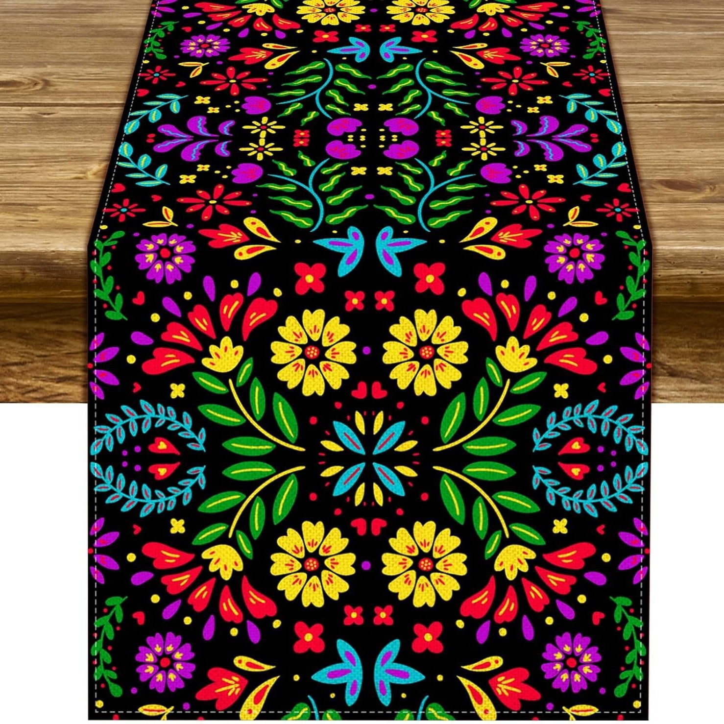Transfronterizo 2024 Amazon nuevo tema de carnaval fiesta decoración de mesa de lino tabla de bandera mesa de comedor restaurante