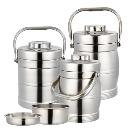 Thermal lunch box for students and office workers, vacuum insulated stainless steel food container, thermos rice bucket