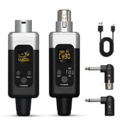 クロスボーダーワイヤレス手榴弾マイク有線からワイヤレス楽器オーディオミキサー 48V ワイヤレス 2.4G レシーバー