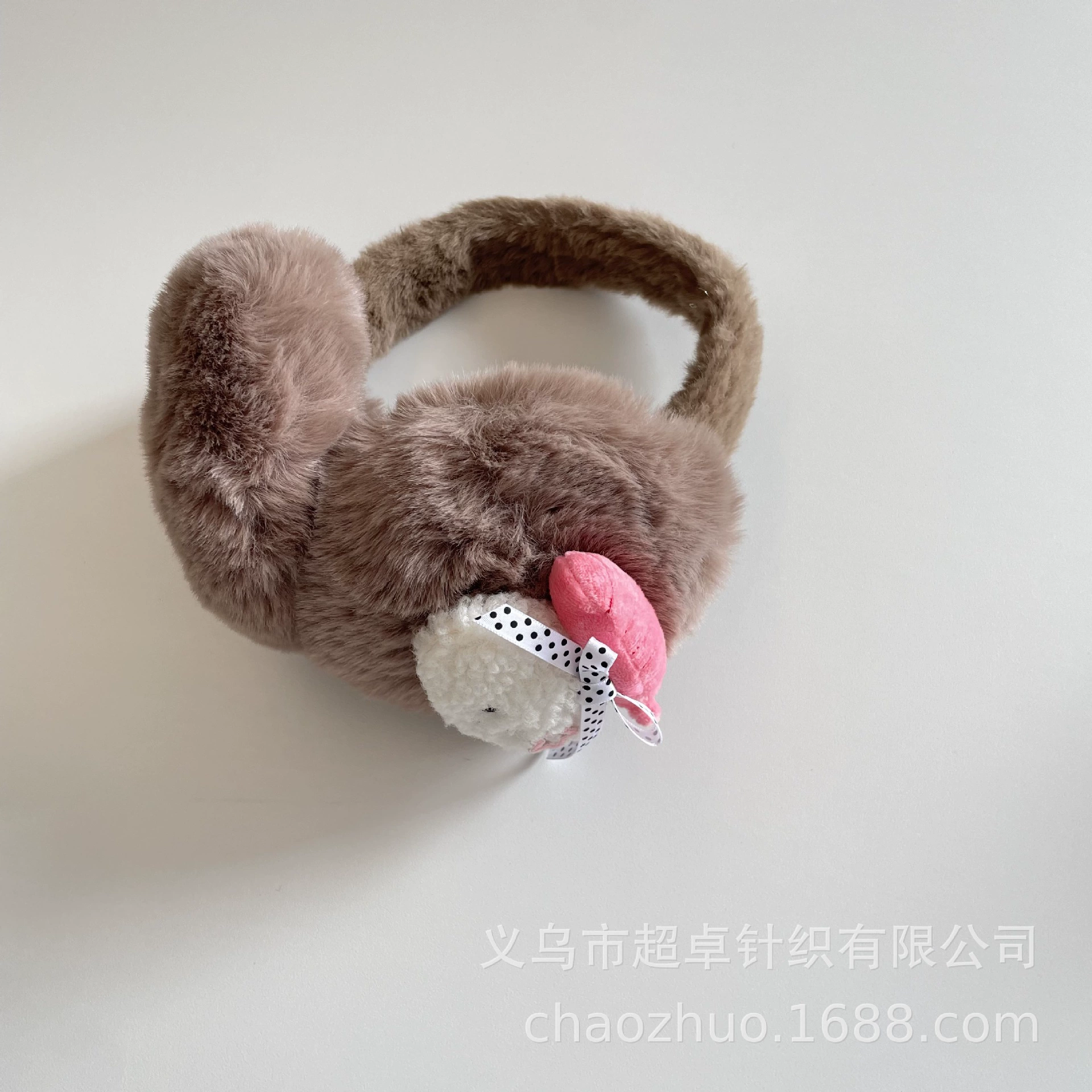 Retro children's keep warm winter three dimensional earmuffs, headphones