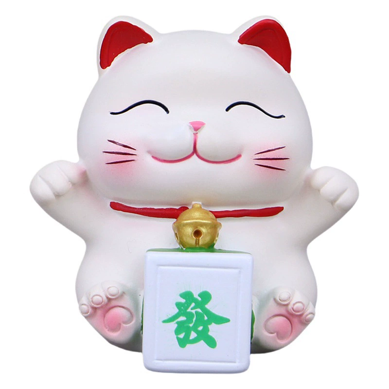 Креативный китайский декоративный котик-оберег для автомобиля, украшение для приборной панели, настольный декор для дома и офиса