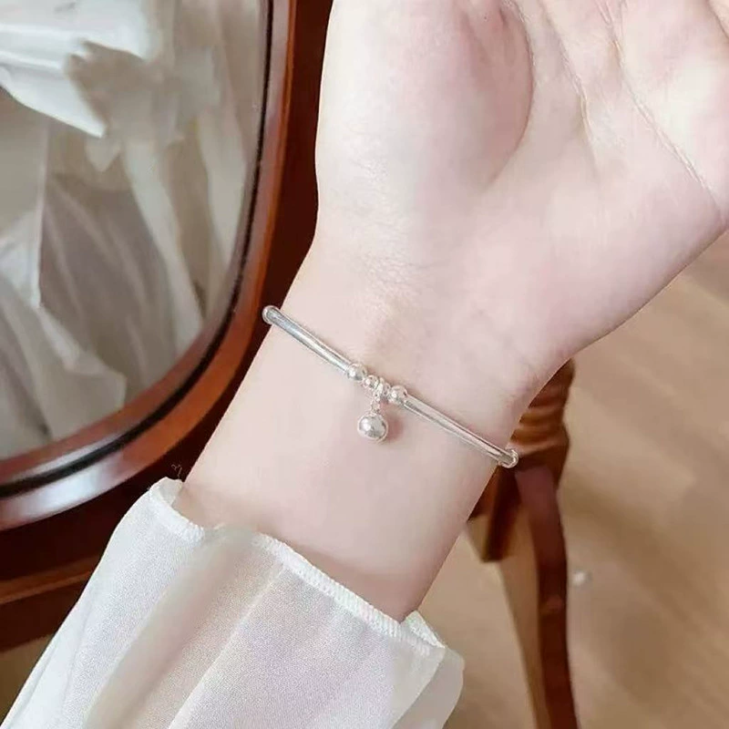 Round Zircon Bracelet Beads, 925 Silver Sample, Simple Elegant Charm (Multiple Codes)