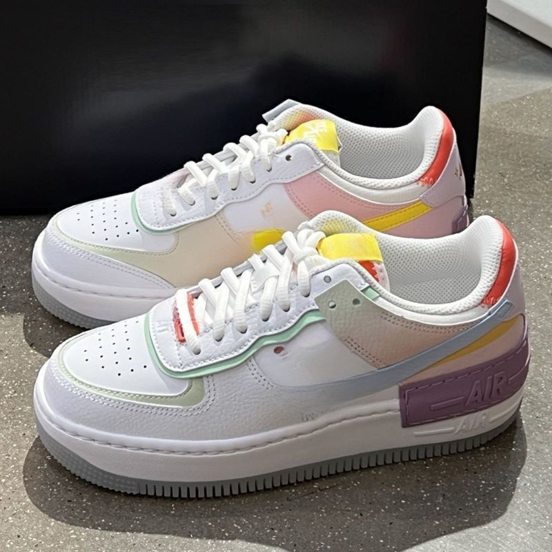 Pure original AF1 Air Force One low-top macaron sneakers, shadow classic retro women's shoes, casual and versatile for campus wear