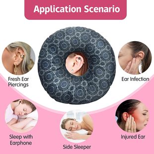 Hollow Seat Cushion Waist Support Ear Piercing Repair Medical Ear Donut Ear Protection Pillow Side Sleeping Pillow