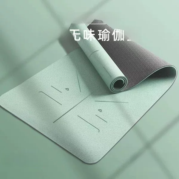 Factory Wholesale Yoga Mat, Professional Non-Slip, Thickened, Odorless, Shock-Absorbing, Posture Line Guide, Exercise Jump Rope Fitness Mat