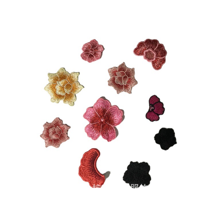 小朵花贴花刺绣布贴 蕾丝旗袍服辅料补丁贴缝制