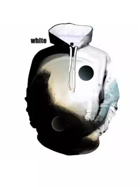 Yin Yang 3D Print Dress Men and Women Informal Clothing Sizes with…