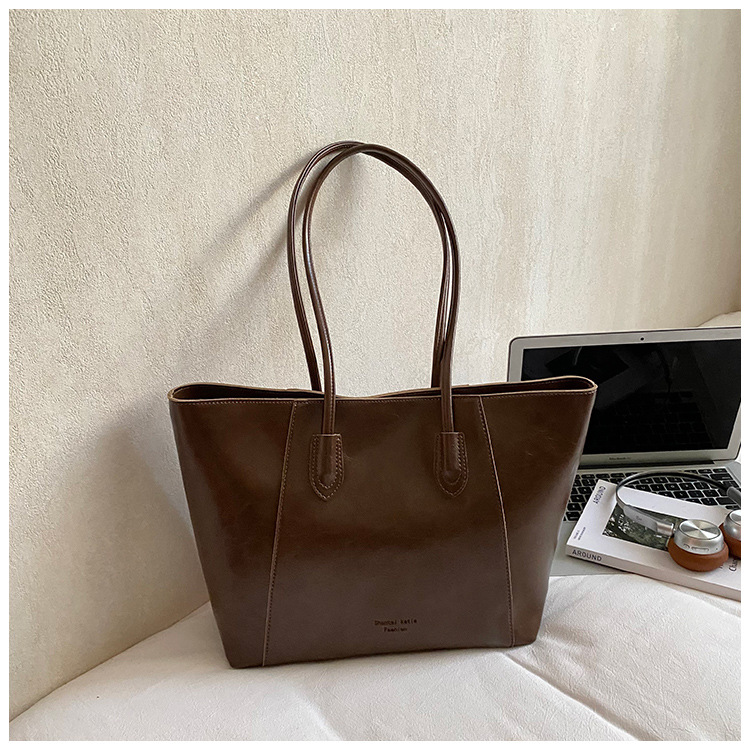 Bolso para mujeres 2025 nuevo estilo coreano retro bolso de hombro de alta humedad de moda de viaje al trabajo bolsa de gran capacidad
