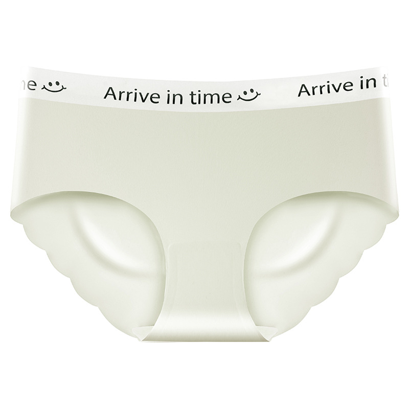 Seda de hielo mujer sin costuras antibacteriano algodón entrepierna algodón verano delgado chica sexy calzoncillos de cintura media refrescante