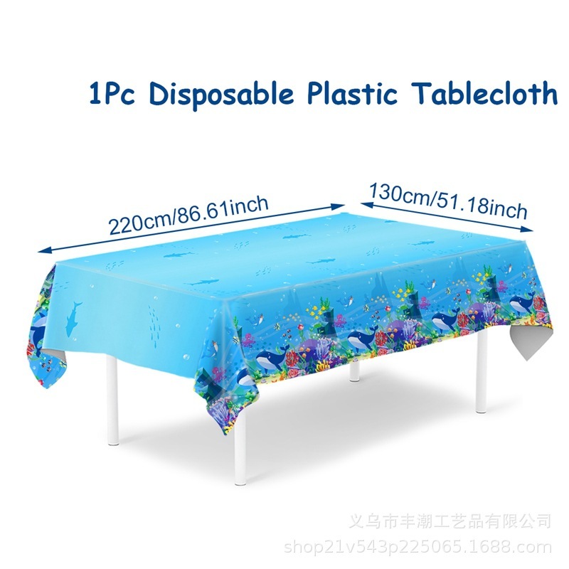 マーメイドユニコーンテーマ誕生日パーティー使い捨てPEテーブルクロスピクニックパーティーテーブル装飾プラスチックテーブルクロス|undefined