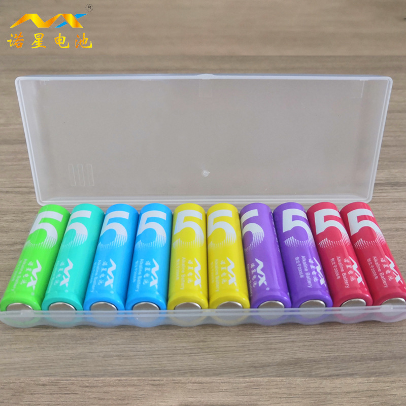 厂家供应碱性彩虹5号AA7号AAA电池适用遥控器儿童玩具鼠标键盘等