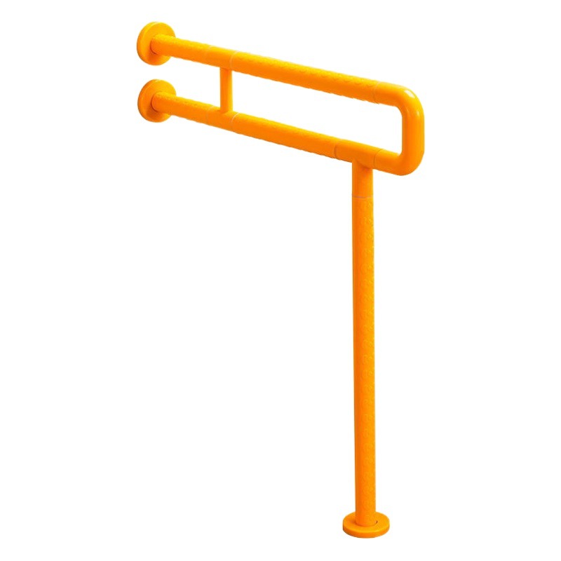 Plegable de acero inoxidable baño reposabrazos sin barreras para los ancianos y discapacitados de seguridad del inodoro reposabrazos manija