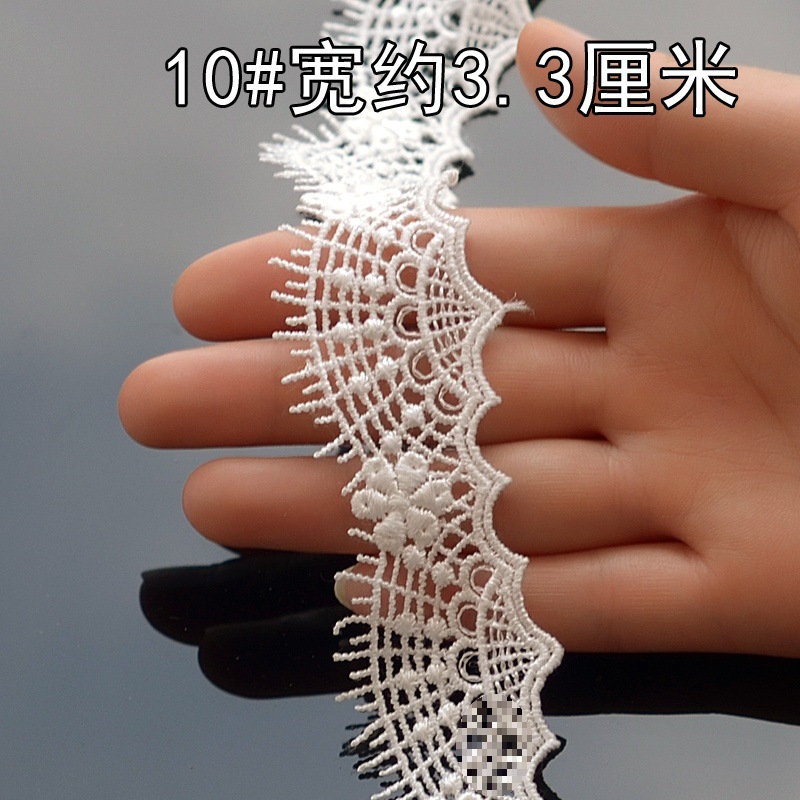 Y8YO bordado encaje vacío soluble en agua accesorios de encaje accesorios de ropa material de decoración DIY tocado hecho a mano