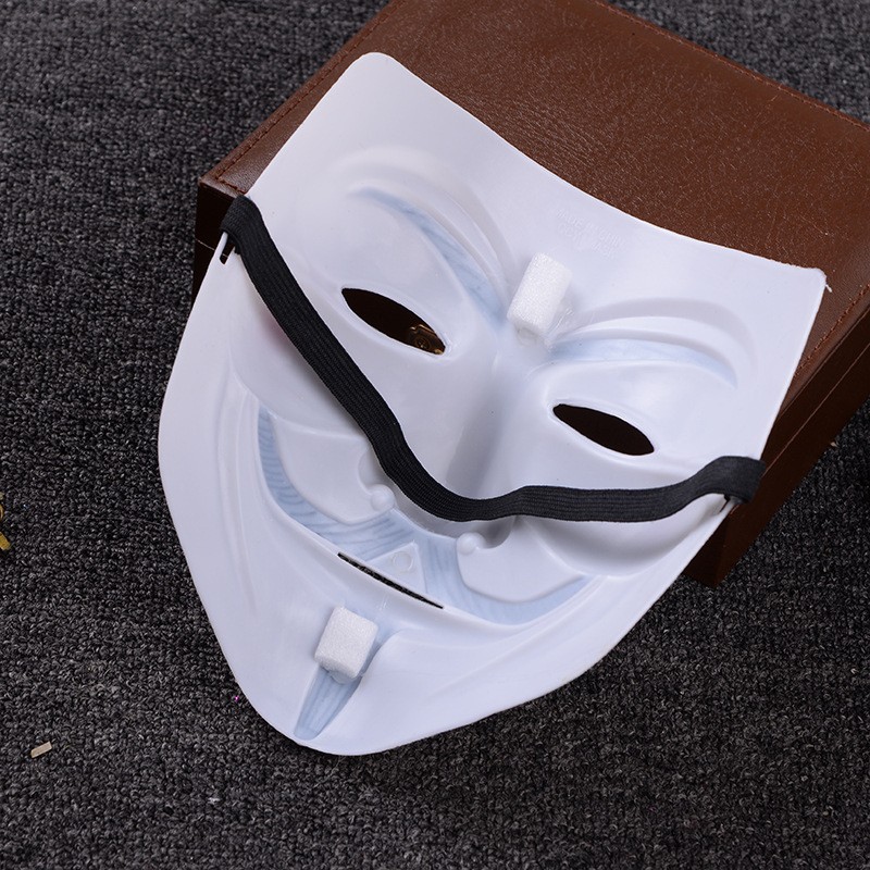 Máscaras de Halloween accesorios disfraz V máscaras en blanco y negro maquillaje cosplay facial image 3