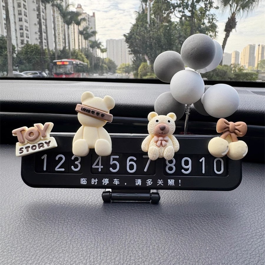 Placas de estacionamiento temporales parejas de hombres y mujeres charlando en línea de automóviles famosos tarjetas telefónicas de dibujos animados adorables adornos de automóviles