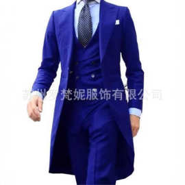 男士西服男欧美外贸商务休闲西服男三件套新郎伴郎婚礼宴会西装男