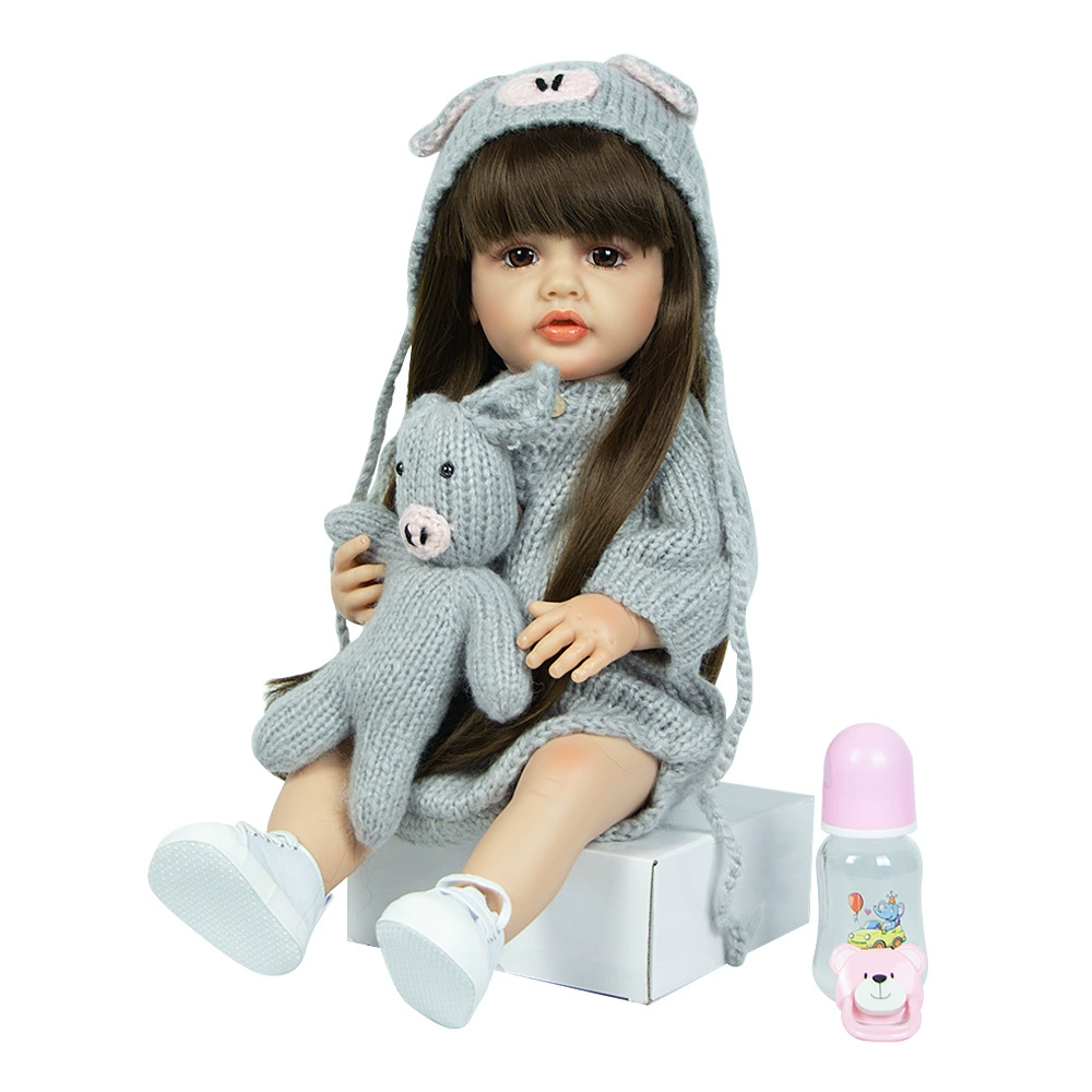 KEIUMI Silicone realistic doll, 22 inch, early education, Birthday gift