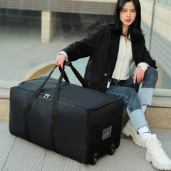 Wholesale New Large Capacity Travel Bag Airline Cargo Bag Air Travel Suitcase Moving Swivel Wheel Folding Luggage Bag