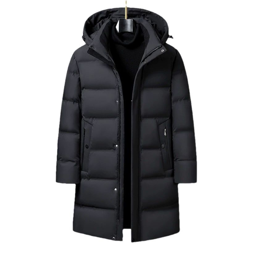 2024 пуховик мужской толстый толстый и стройный модный папа среднего возраста дедушка пуховик куртка