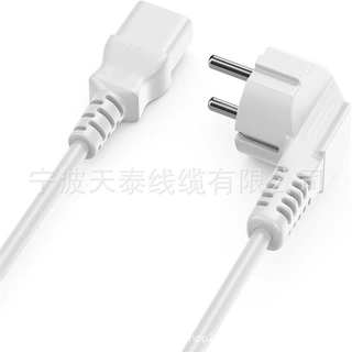 向90°弯曲C13电源连接器PC母连接器计算机显示器打印机