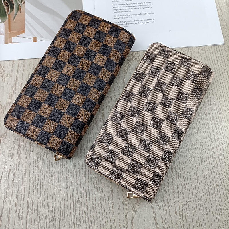 New Style Women's Long Wallet with Genuine Leather Texture, Fashionable and Simple, Large Capacity, Zipper, High-End Feel, Multiple Card Slots, Clutch Bag New Style Women's Long Wallet with Genuine Leather Texture, Fashionable and Simple, Large Capacity, Zipper, High-End Feel, Multiple Card Slots, Clutch Bag