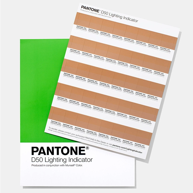Наклейка на индикатор освещения PANTONE D50 LNDS-1PK-D50, эталонный международный стандарт источника света