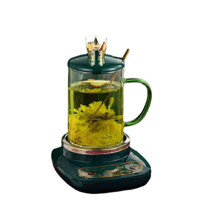 Smart split flavored tea, glass tea cup, teapot, keeps constant temperature, Birthday gift