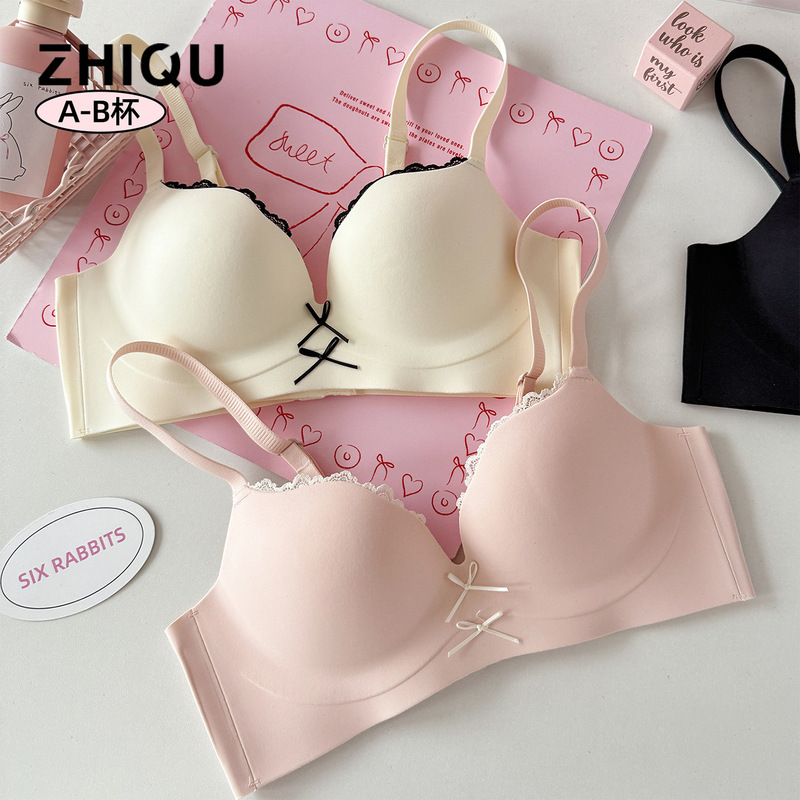 Qc Shenzhen Zhiqu Lingerie for Women with Small Busts, Push-Up Effect, Soft Support, Side Breast Collection, Anti-Sagging, Wireless Bra Qc Shenzhen Zhiqu Lingerie for Women with Small Busts, Push-Up Effect, Soft Support, Side Breast Collection, Anti-Sagging, Wireless Bra