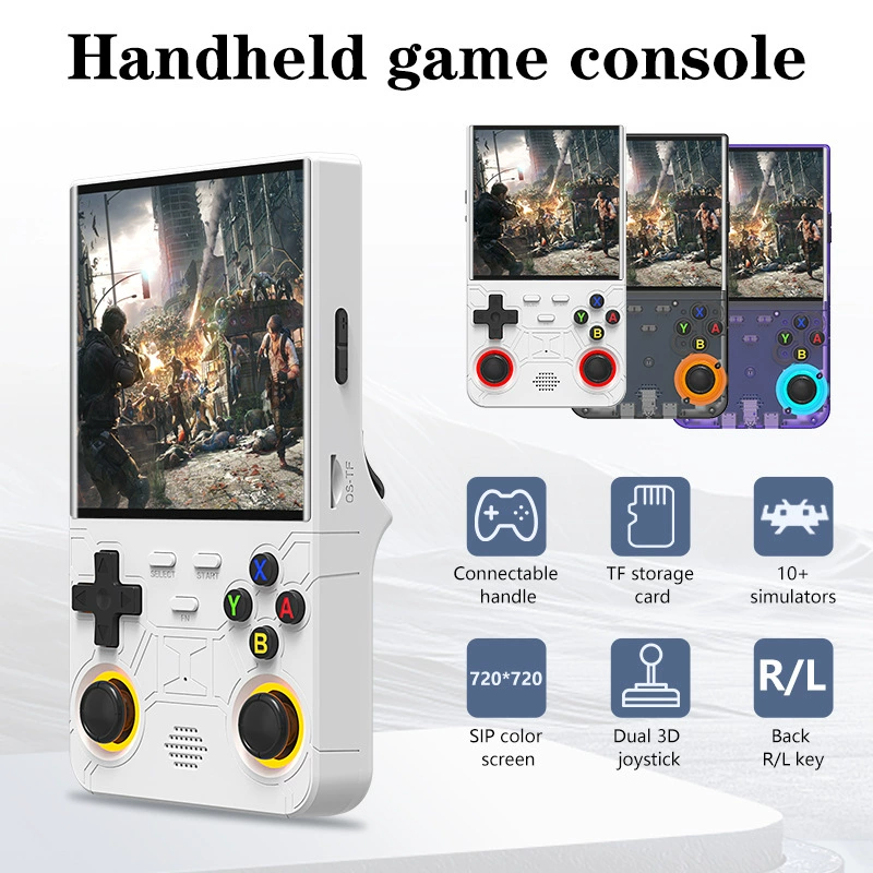 Новая портативная игровая консоль R36 Ultra с открытым исходным кодом, ручная приставка, портативный PSP-стиль ретро GBA/аркадный классический FC