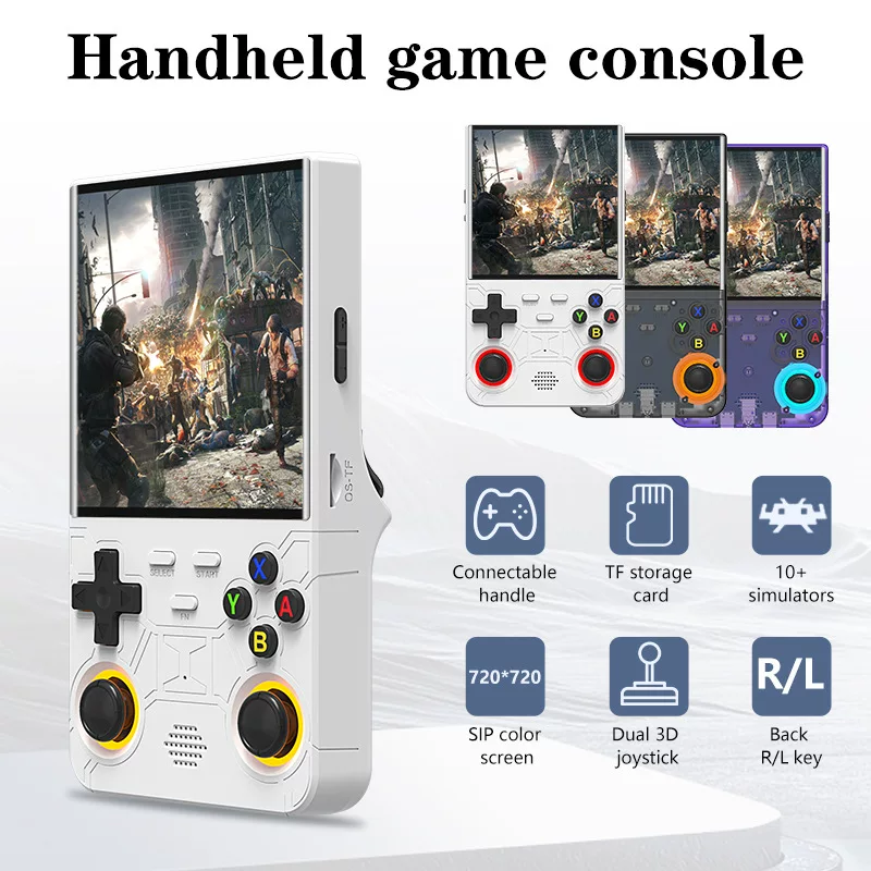 Новая портативная игровая консоль R36 Ultra с открытым исходным кодом, ручная приставка, портативный PSP-стиль ретро GBA/аркадный классический FC