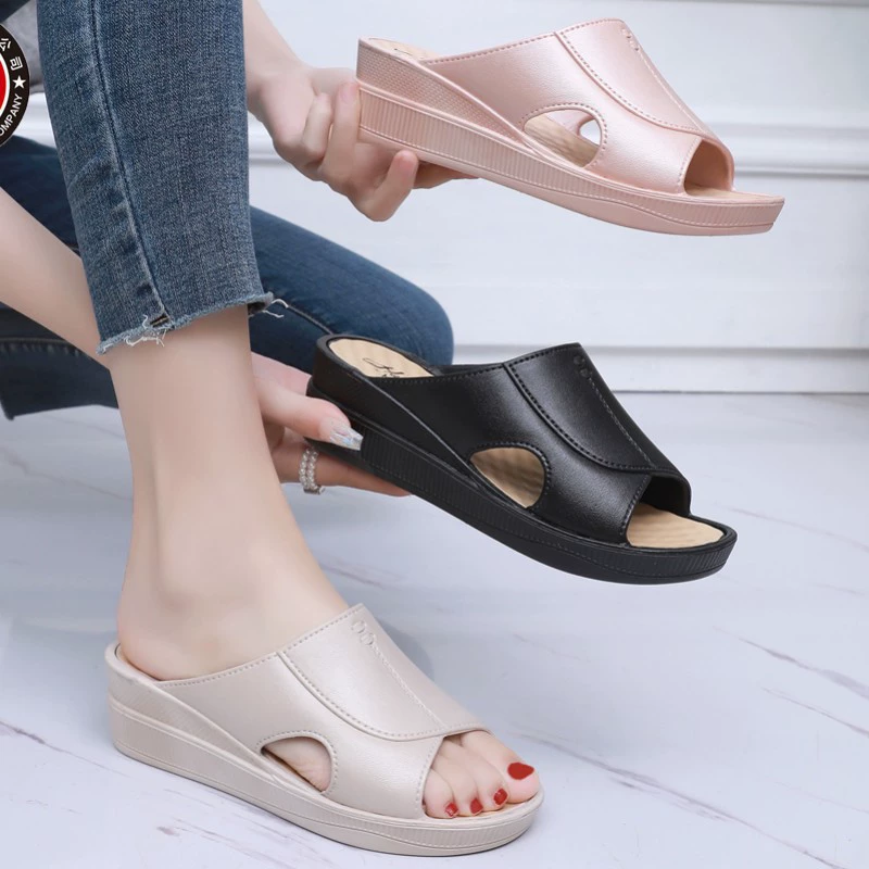 Тапочки, увеличивающие рост, женские модные женские тапочки, универсальные сандалии и тапочки, верхняя одежда, домашние износостойкие Легкие уличные тапочки с мягкой подошвой