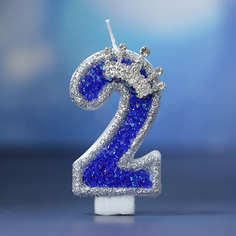 Venta al por mayor original nueva vela digital Sueño Azul estilo pastel de cumpleaños vela AliExpress Amazon Venta caliente