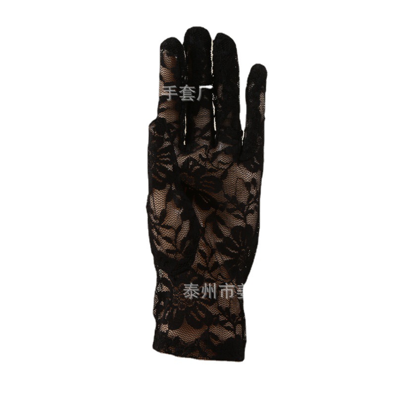 Guantes de encaje corto para mujer transfronteriza delgados guantes de baile sexy GUANTES DE DISFRACES